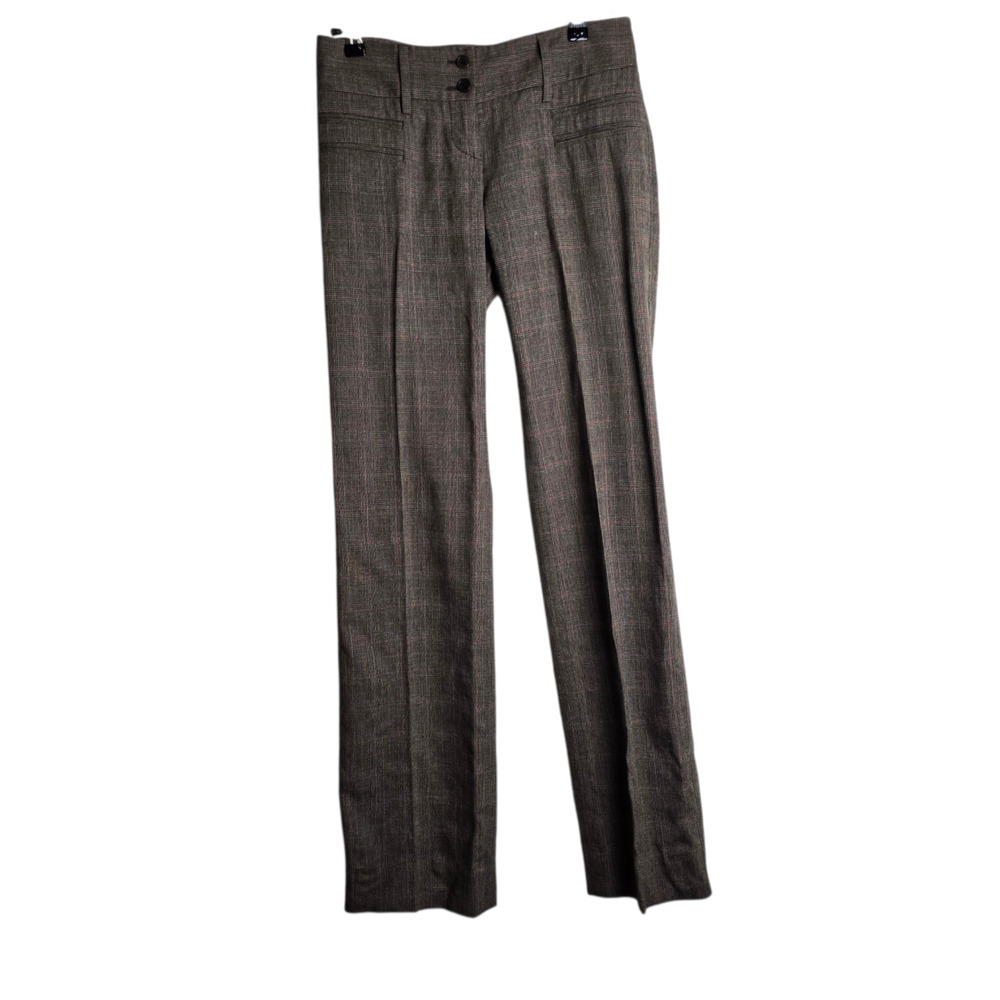 Vintage Dolce & Gabbana Plaid Pants Size 38 Low Rise Trousers Y2K ItGirl